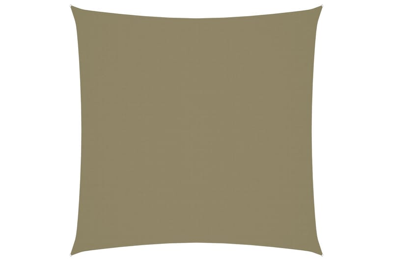 Solseil oxfordstoff kvadratisk 4,5x4,5 m beige - Beige - Solseil