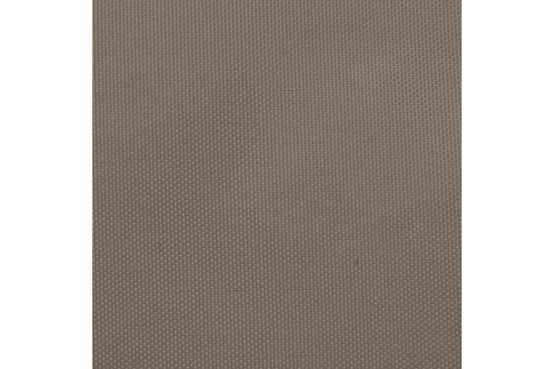 Solseil oxfordstoff kvadratisk 5x5 m gråbrun - Taupe - Hagemøbler - Solbeskyttelse - Solseil