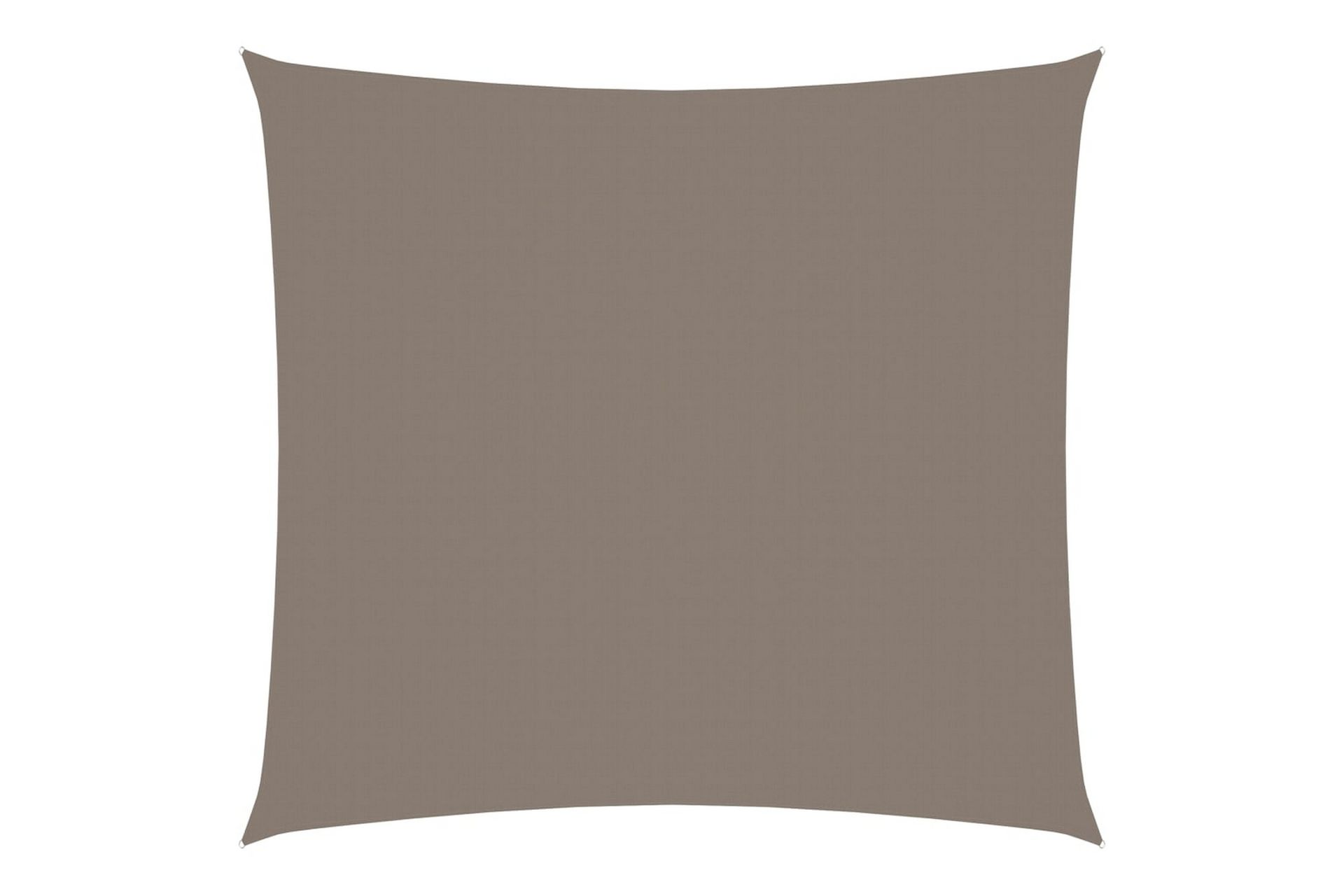 Solseil oxfordstoff kvadratisk 5x5 m gråbrun - Taupe - Hagemøbler - Solbeskyttelse - Solseil