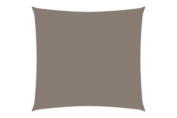 Solseil oxfordstoff kvadratisk 5x5 m gråbrun - Taupe - Hagemøbler - Solbeskyttelse - Solseil