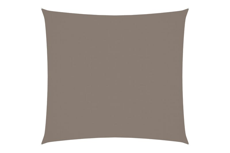 Solseil oxfordstoff kvadratisk 5x5 m gråbrun - Taupe - Hagemøbler - Solbeskyttelse - Solseil