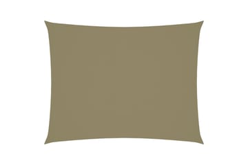 Solseil oxfordstoff rektangulær 2,5x3,5 m beige - Beige - Hagemøbler - Solbeskyttelse - Solseil