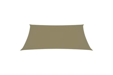 Solseil oxfordstoff rektangulær 2,5x3,5 m beige - Beige - Hagemøbler - Solbeskyttelse - Solseil