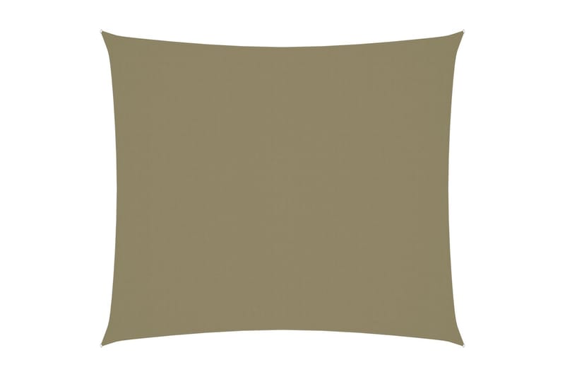 Solseil oxfordstoff rektangulær 2,5x3 m beige - Beige - Hagemøbler - Solbeskyttelse - Solseil