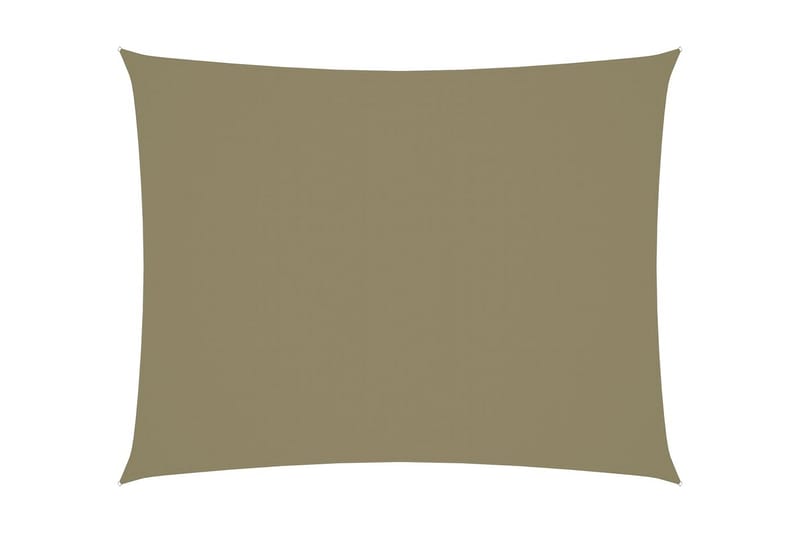 Solseil oxfordstoff rektangulær 2x3 m beige - Beige - Hagemøbler - Solbeskyttelse - Solseil