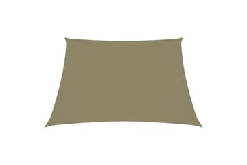 Solseil oxfordstoff trapesformet 3/4x2 m beige - Beige - Hagemøbler - Solbeskyttelse - Solseil