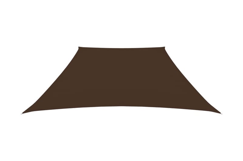 Solseil oxfordstoff trapesformet 3/4x2 m brun - Brun - Hagemøbler - Solbeskyttelse - Solseil