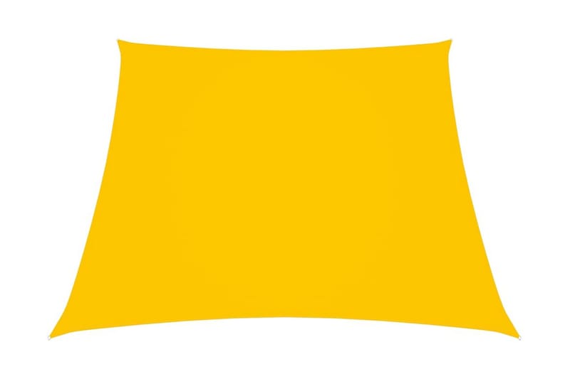 Solseil oxfordstoff trapesformet 3/4x2 m gul - Gul - Hagemøbler - Solbeskyttelse - Solseil