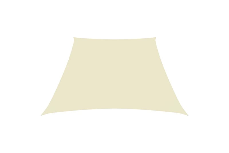 Solseil oxfordstoff trapesformet 3/4x2 m kremhvit - Krem - Hagemøbler - Solbeskyttelse - Solseil