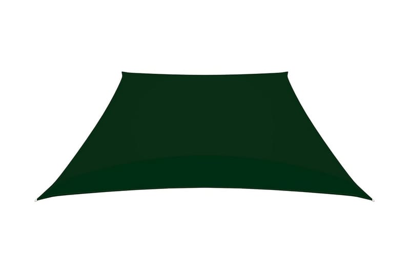 Solseil oxfordstoff trapesformet 3/4x2 m mørkegrønn - grønn - Solseil