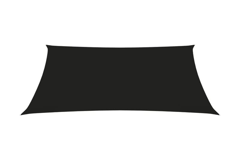 Solseil oxfordstoff trapesformet 3/4x2 m svart - Svart - Hagemøbler - Solbeskyttelse - Solseil