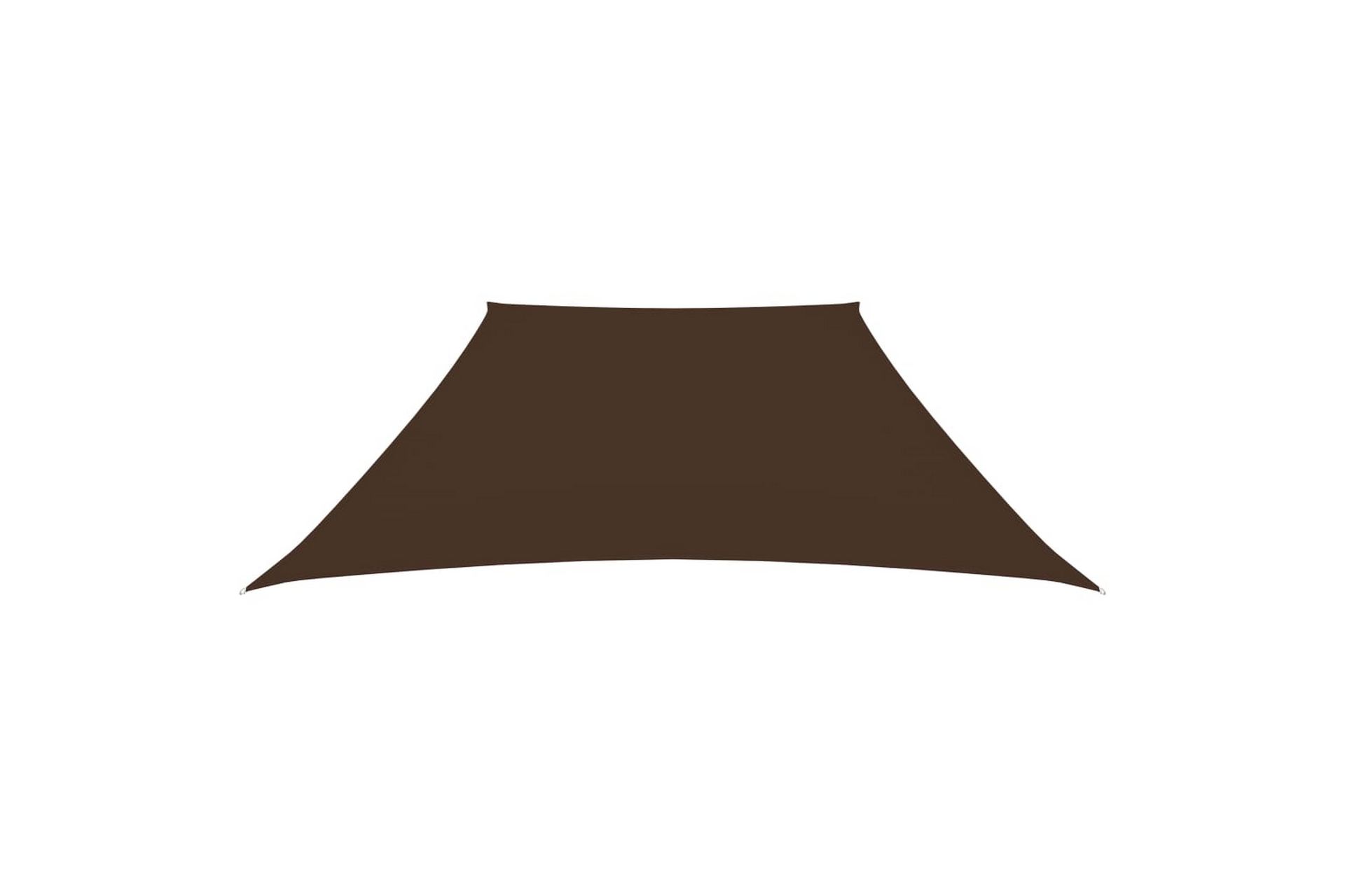 Solseil oxfordstoff trapesformet 3/4x3 m brun - Brun - Hagemøbler - Solbeskyttelse - Solseil