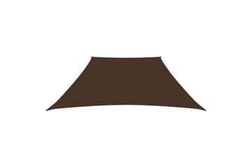 Solseil oxfordstoff trapesformet 3/4x3 m brun - Brun - Hagemøbler - Solbeskyttelse - Solseil