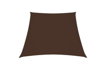 Solseil oxfordstoff trapesformet 3/4x3 m brun - Brun - Hagemøbler - Solbeskyttelse - Solseil