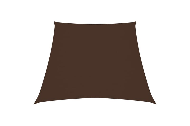 Solseil oxfordstoff trapesformet 3/4x3 m brun - Brun - Hagemøbler - Solbeskyttelse - Solseil