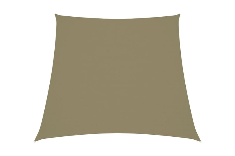 Solseil oxfordstoff trapesformet 4/5x3 m beige - Beige - Hagemøbler - Solbeskyttelse - Solseil