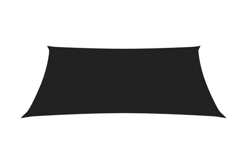 Solseil oxfordstoff trapesformet 4/5x3 m svart - Svart - Hagemøbler - Solbeskyttelse - Solseil