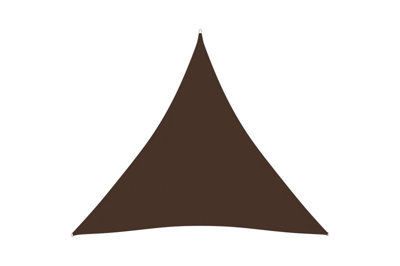 Solseil oxfordstoff trekantet 3,6x3,6x3,6 m brun - Brun - Hagemøbler - Solbeskyttelse - Solseil