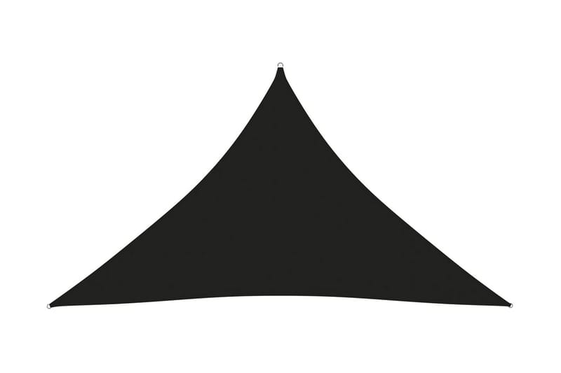 Solseil oxfordstoff trekantet 3x3x4,24 m svart - Svart - Solseil