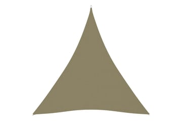 Solseil oxfordstoff trekantet 3x4x4 m beige - Beige - Hagemøbler - Solbeskyttelse - Solseil