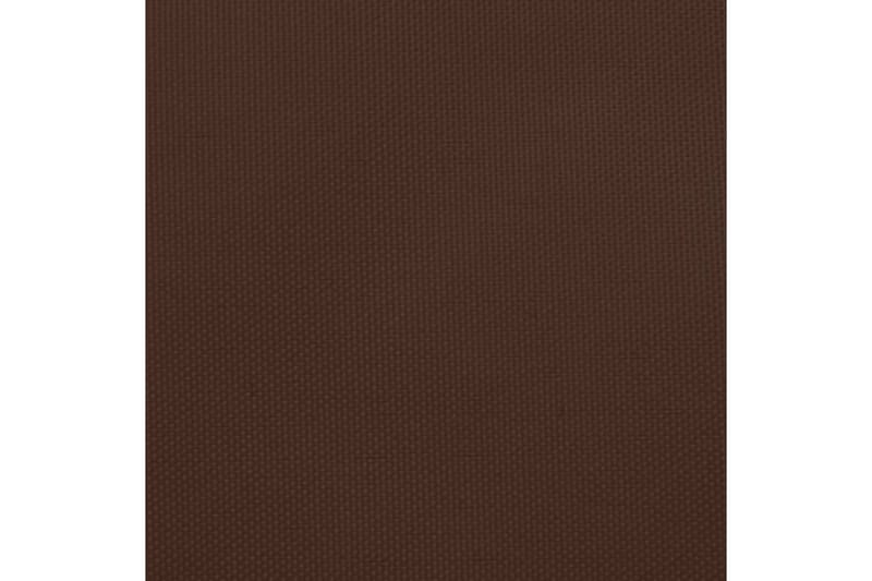 Solseil oxfordstoff trekantet 3x4x4 m brun - Brun - Hagemøbler - Solbeskyttelse - Solseil
