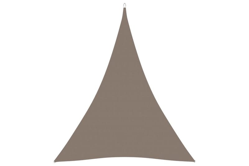 Solseil oxfordstoff trekantet 3x4x4 m gråbrun - Taupe - Hagemøbler - Solbeskyttelse - Solseil