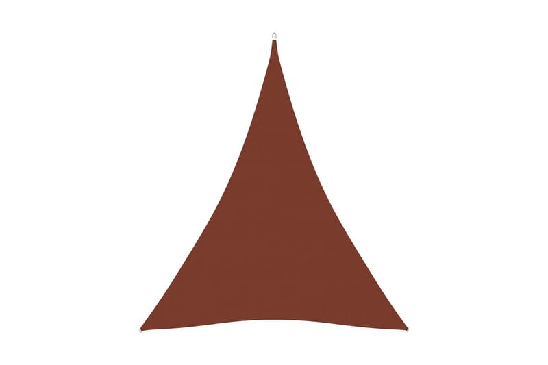 Solseil oxfordstoff trekantet 3x4x4 m terrakotta - Solseil