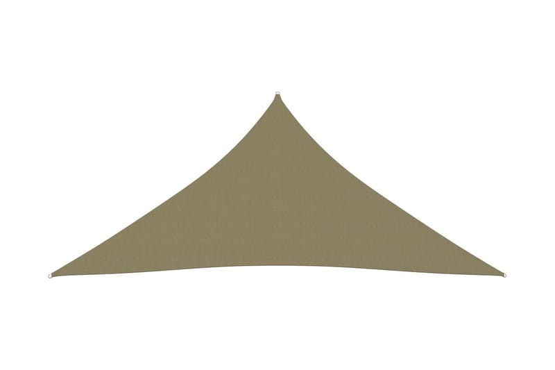 Solseil oxfordstoff trekantet 4,5x4,5x4,5 m beige - Beige - Hagemøbler - Solbeskyttelse - Solseil