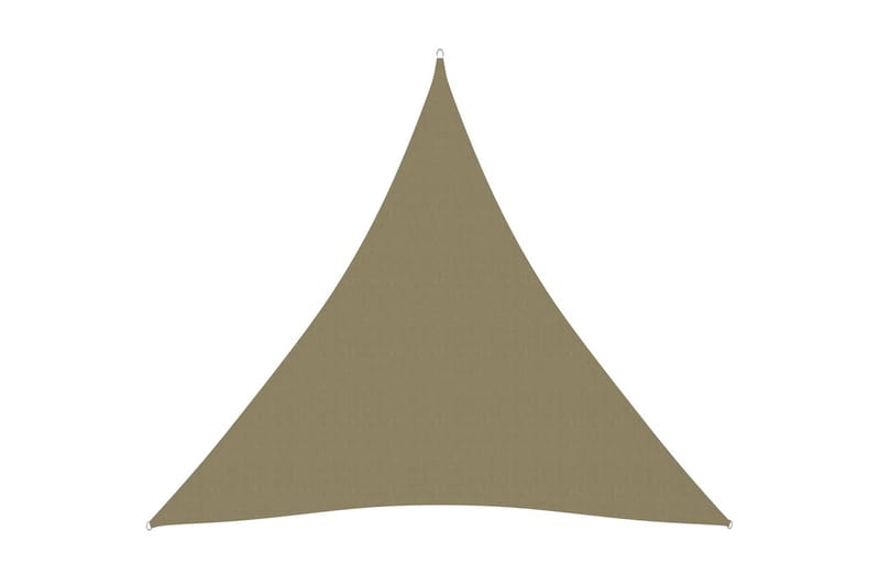Solseil oxfordstoff trekantet 4,5x4,5x4,5 m beige - Beige - Hagemøbler - Solbeskyttelse - Solseil