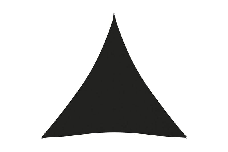 Solseil oxfordstoff trekantet 4x4x4 m svart - Svart - Solseil