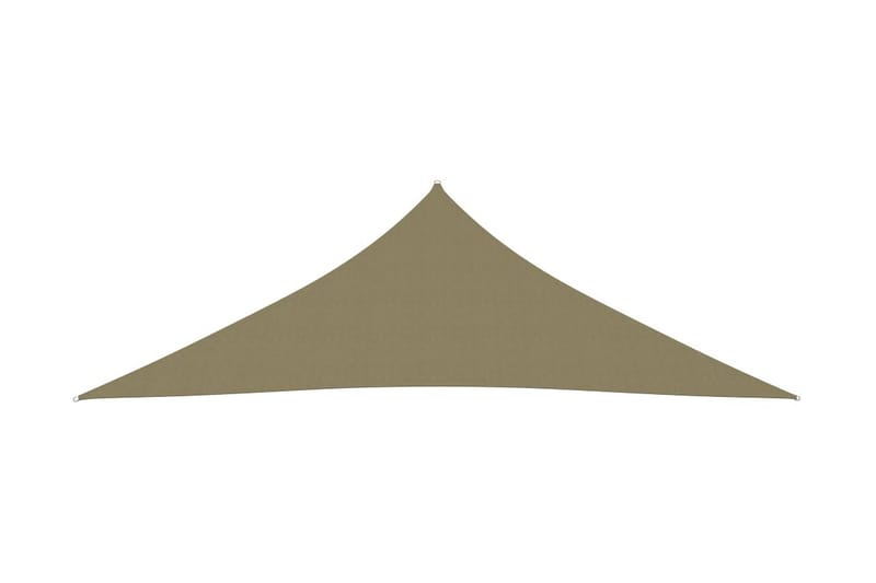Solseil oxfordstoff trekantet 5x5x6 m beige - Beige - Hagemøbler - Solbeskyttelse - Solseil