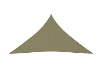 Solseil oxfordstoff trekantet 5x6x6 m beige - Beige - Hagemøbler - Solbeskyttelse - Solseil