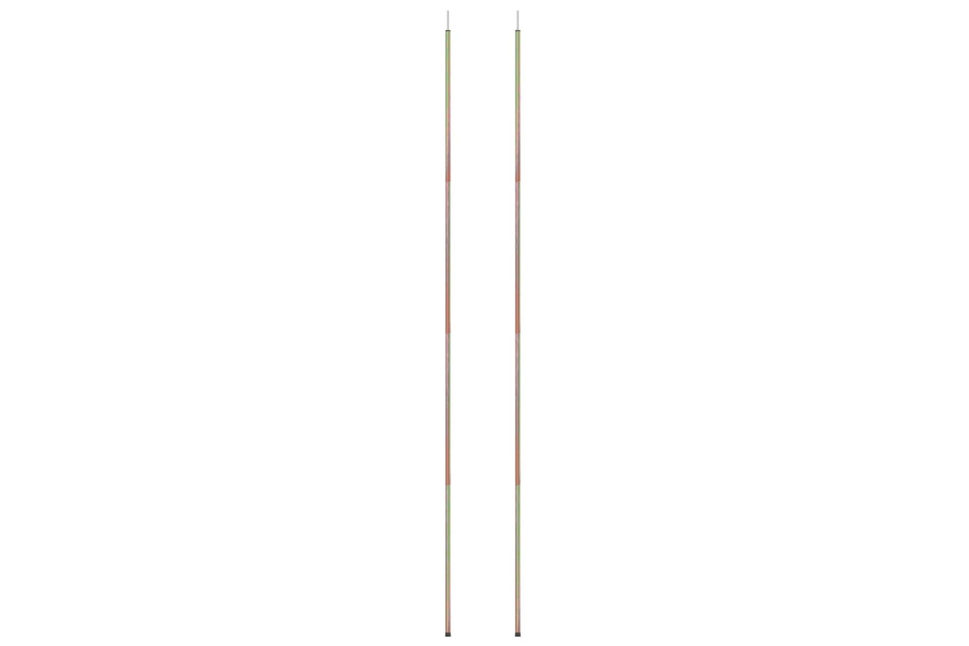 Solseilstang 2 stk 200 cm galvanisert stål - Gull - Hagemøbler - Solbeskyttelse - Solseil