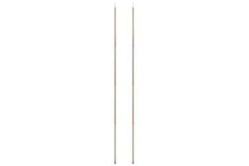 Solseilstang 2 stk 200 cm galvanisert stål - Gull - Hagemøbler - Solbeskyttelse - Solseil