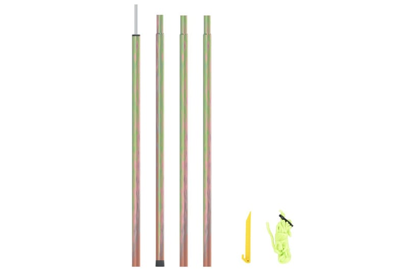 Solseilstang 250 cm galvanisert stål - Gull - Hagemøbler - Solbeskyttelse - Solseil