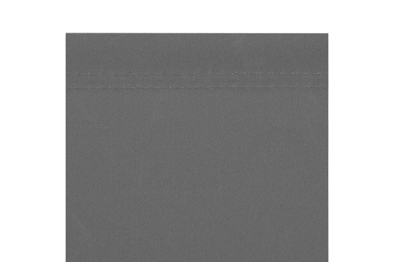 Uttrekkbar sidemarkise 160x600 cm grå - Hagemøbler - Solbeskyttelse - Solseil