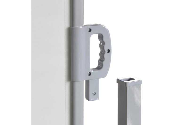 Uttrekkbar sidemarkise 160x600 cm kremhvit - Hagemøbler - Solbeskyttelse - Solseil