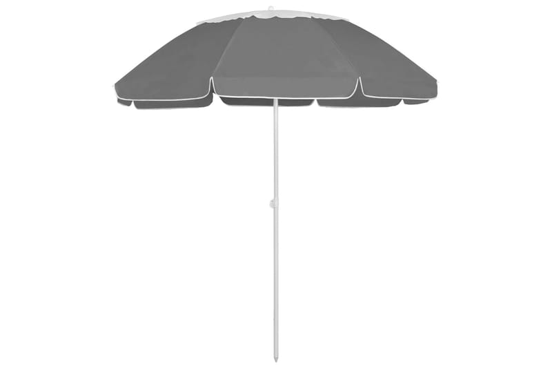 Strandparasoll antrasitt 300 cm - Antrasittgrå - Hagemøbler - Solbeskyttelse - Parasoller