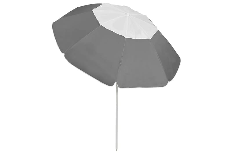 Strandparasoll antrasitt 300 cm - Antrasittgrå - Hagemøbler - Solbeskyttelse - Parasoller