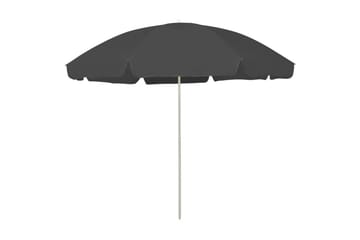 Strandparasoll antrasitt 300 cm - Antrasittgrå - Hagemøbler - Solbeskyttelse - Parasoller