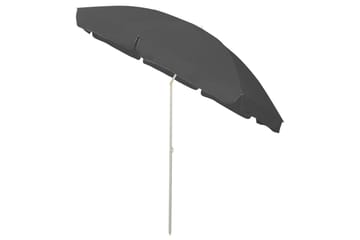 Strandparasoll antrasitt 300 cm - Antrasittgrå - Hagemøbler - Solbeskyttelse - Parasoller
