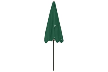Strandparasoll grønn 200x125 cm - grønn - Hagemøbler - Solbeskyttelse - Parasoller