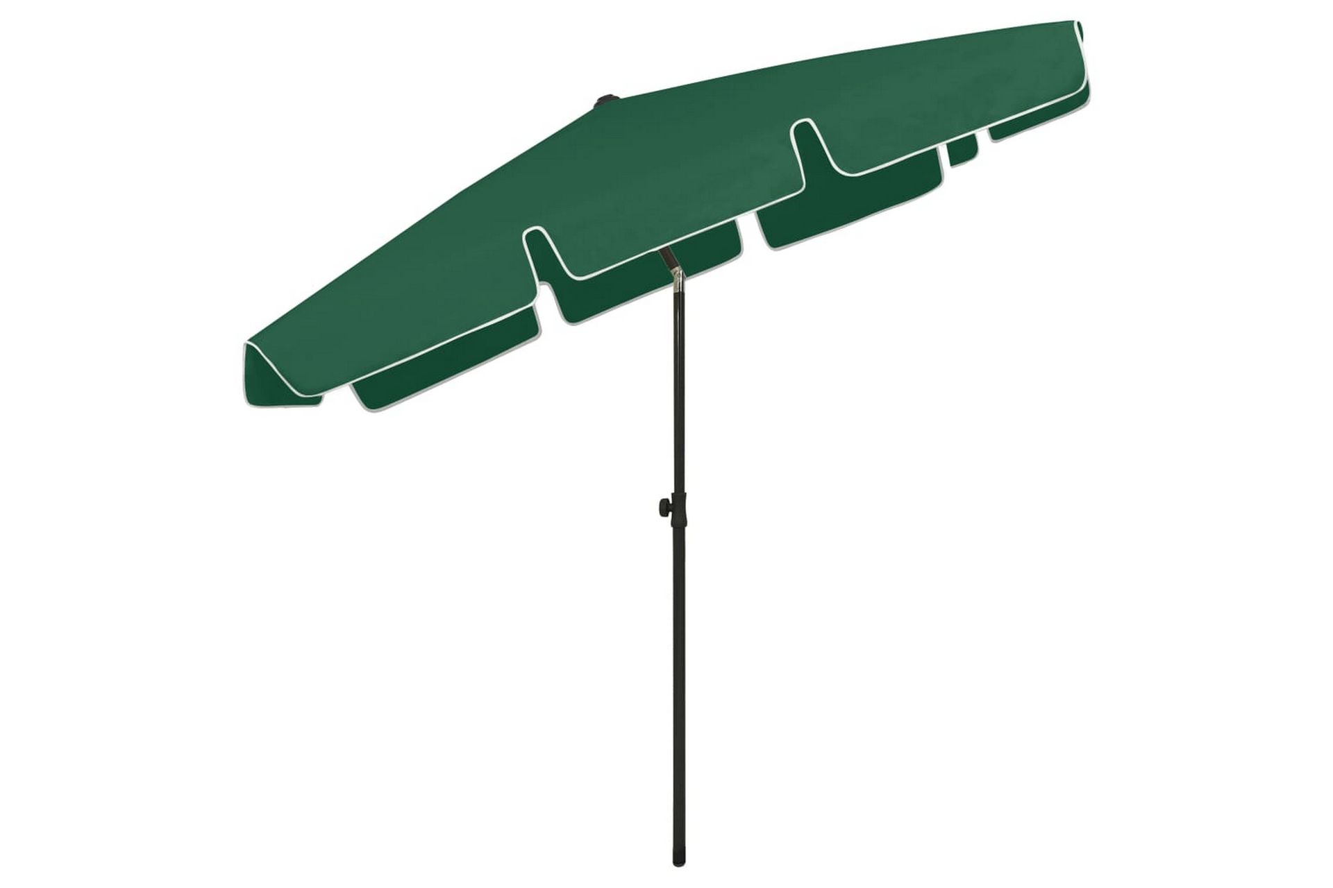 Strandparasoll grønn 200x125 cm - grønn - Hagemøbler - Solbeskyttelse - Parasoller