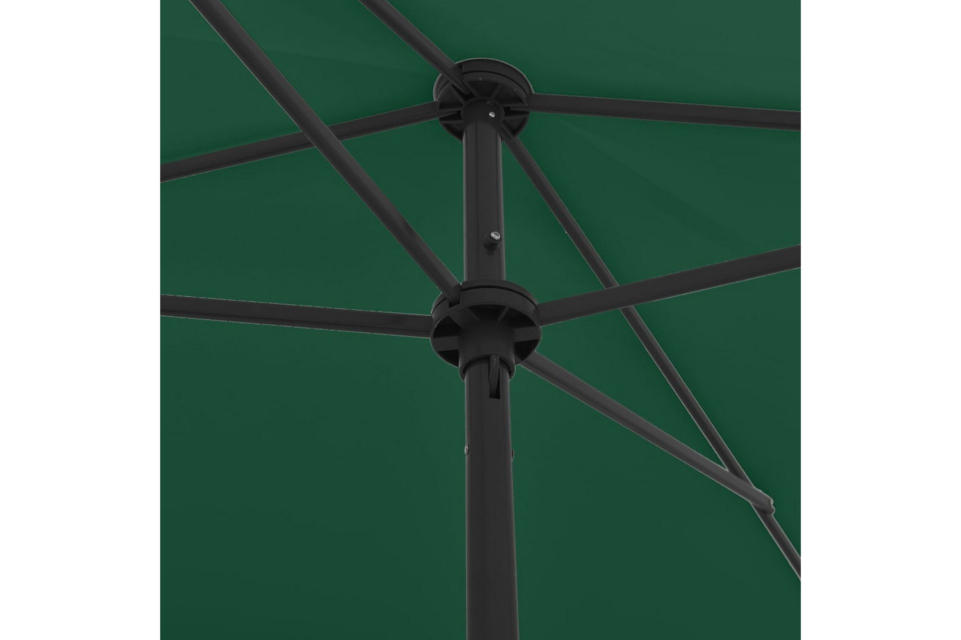 Strandparasoll grønn 200x125 cm - grønn - Hagemøbler - Solbeskyttelse - Parasoller
