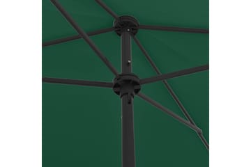 Strandparasoll grønn 200x125 cm - grønn - Hagemøbler - Solbeskyttelse - Parasoller