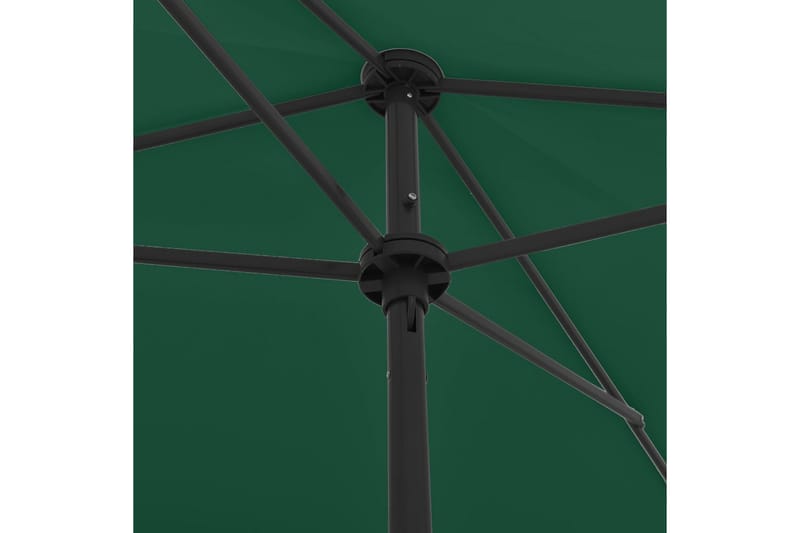 Strandparasoll grønn 200x125 cm - grønn - Hagemøbler - Solbeskyttelse - Parasoller