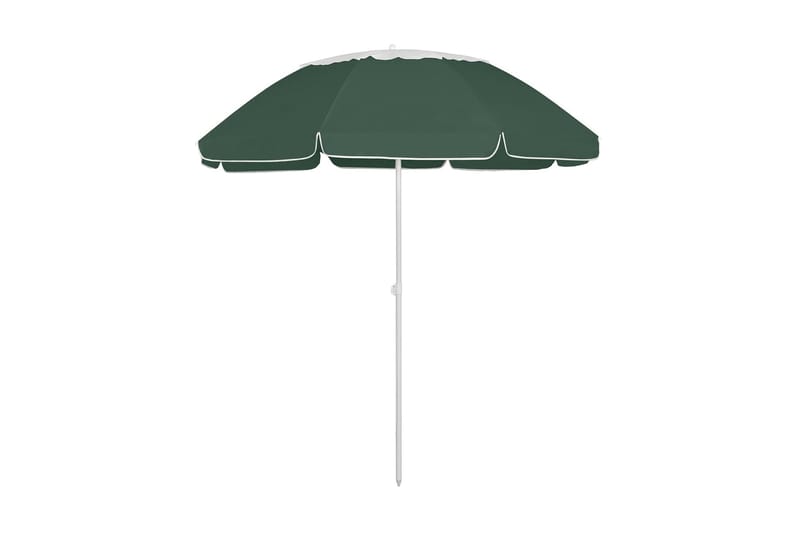 Strandparasoll grønn 300 cm - grønn - Hagemøbler - Solbeskyttelse - Parasoller