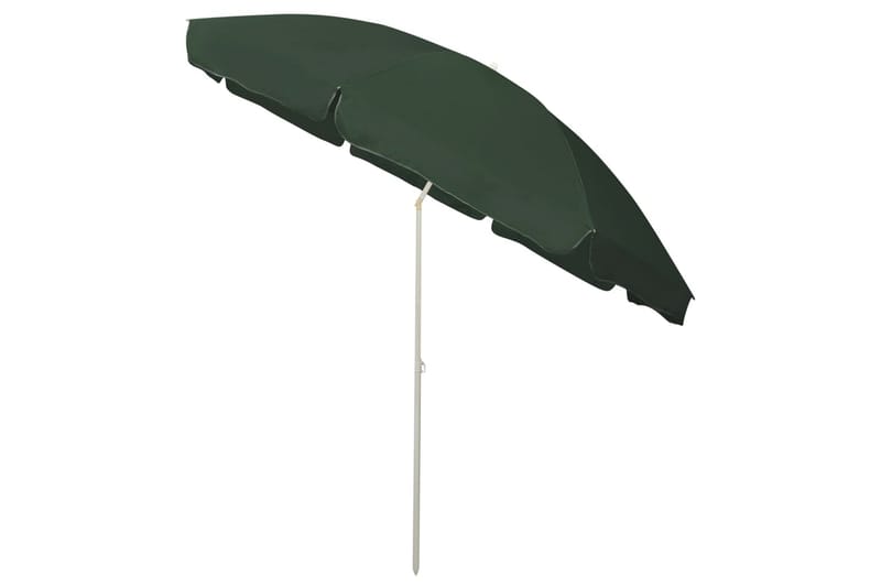 Strandparasoll grønn 300 cm - grønn - Hagemøbler - Solbeskyttelse - Parasoller