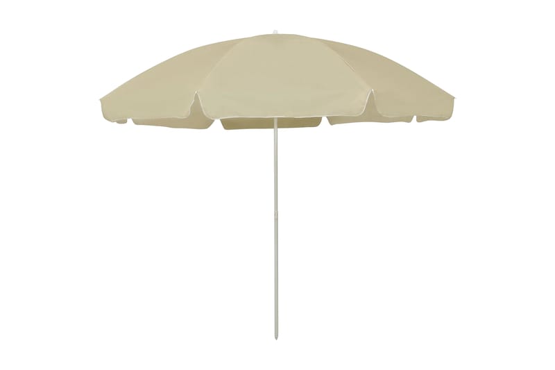 Strandparasoll sandgul 300 cm - Gul - Hagemøbler - Solbeskyttelse - Parasoller