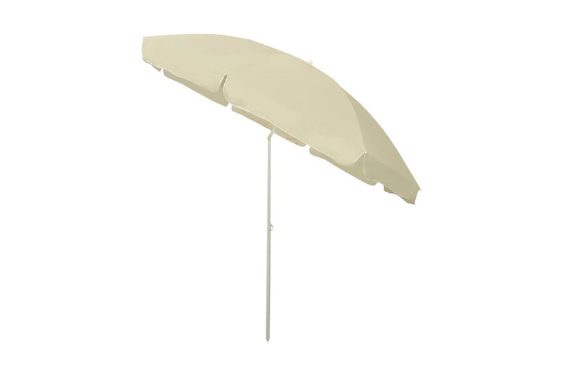Strandparasoll sandgul 300 cm - Gul - Hagemøbler - Solbeskyttelse - Parasoller